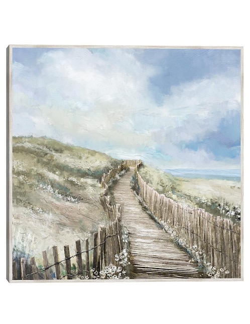 Pintura Paseo marítimo técnica mixta 1