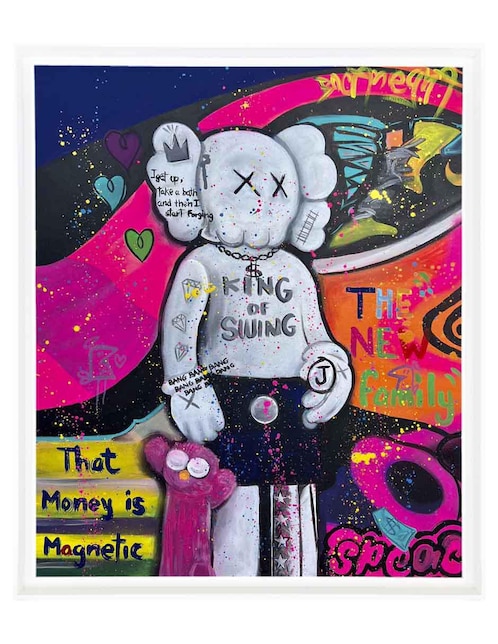 Pintura King Of Swing técnica mixta Lune Art Gallery Milleniart