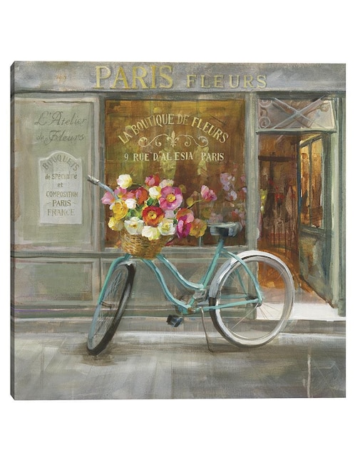 Pintura Floristería Francesa técnica mixta Paisaje 1