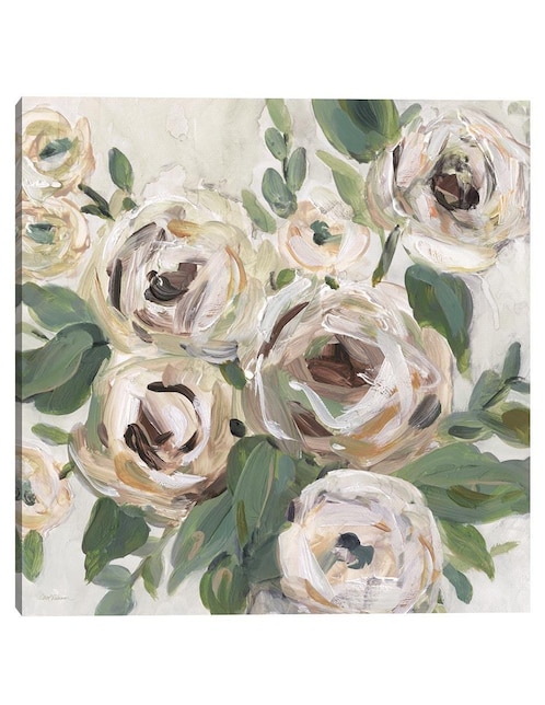 Pintura Profundidad Floral brillante técnica mixta Floral 1