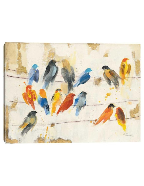 CUADROS JR Pintura Reunión de la ciudad técnica mixta Cuadros Jr Animales