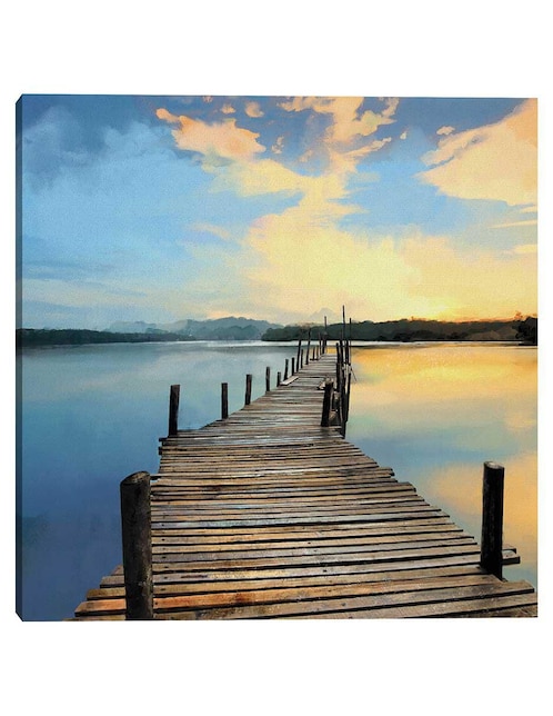 Pintura Muelle sunset técnica mixta Fotografia 1