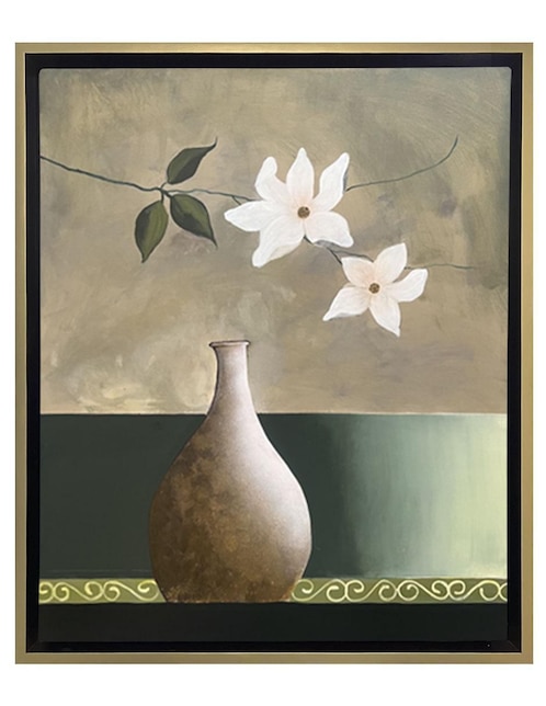 Pintura Jarrón Y Flor técnica acrílico Lune Art Gallery