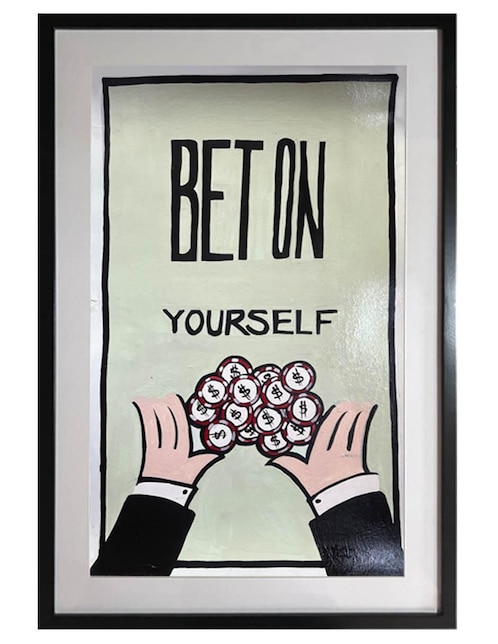 Pintura Bet On Yourself técnica acrílico Lune Art Gallery MilleniArt