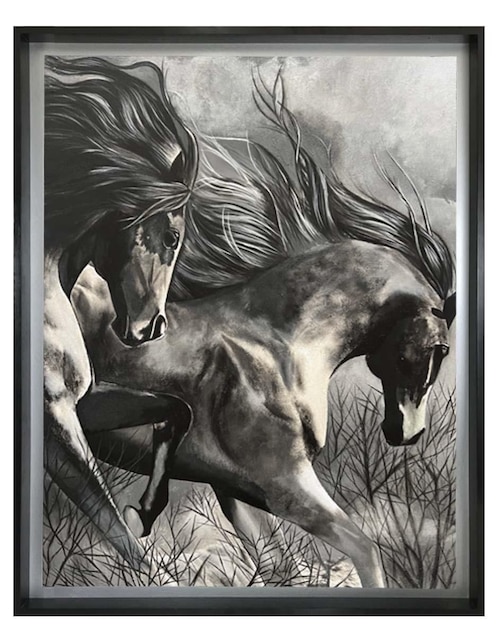 Pintura Fuerzas Poderosas técnica acrílico Lune Art Gallery AnimalArt