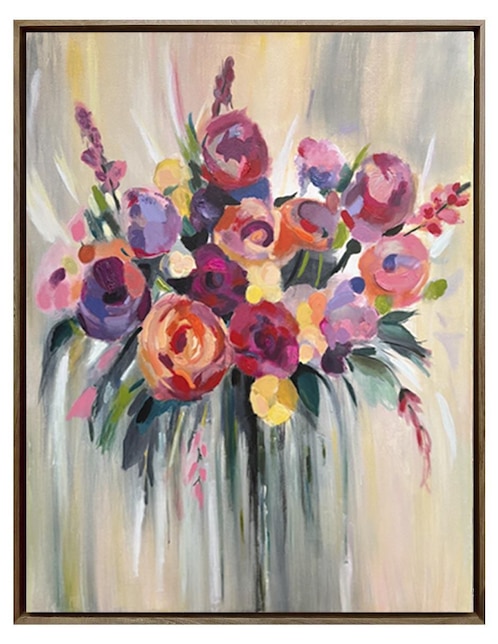 Pintura Flores técnica acrílico Lune Art Gallery