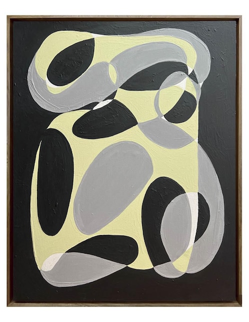 Pintura Verde sin ver técnica acrílico Lune Art Gallery Abstractos