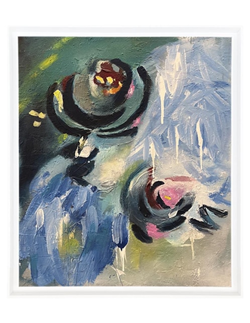 Pintura Flores del Pasado técnica mixta Lune Art Gallery