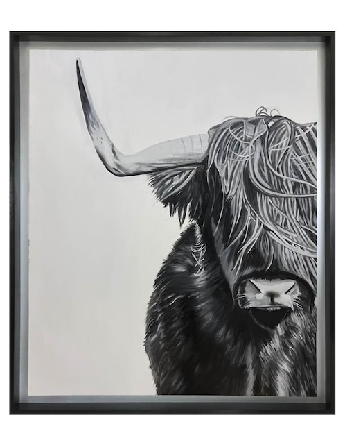 Pintura Buffalo técnica acrílico AnimalArt 1