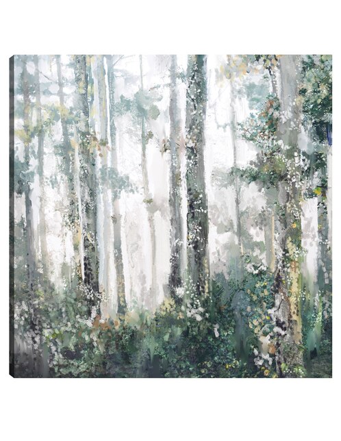 Cuadro decorativo Resplandor técnica mixta Bosques 1