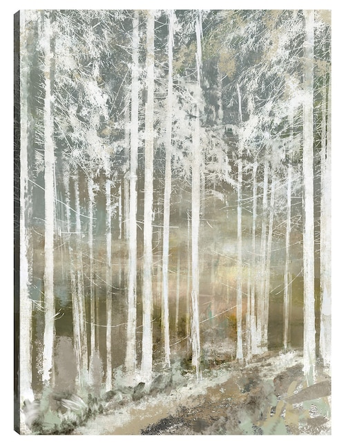 Cuadro decorativo Silueta De Domingo técnica mixta Bosques 1