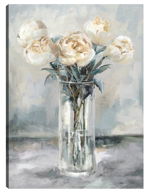 Cuadro decorativo Peonías Preciosas II técnica mixta Floral 1