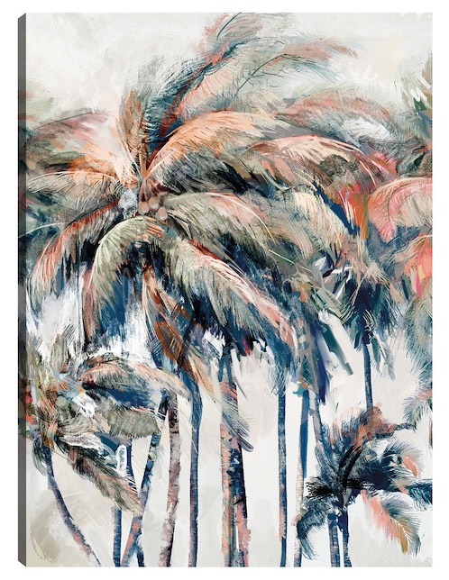 Cuadro decorativo Palmeras De La Isla técnica mixta Verano 1
