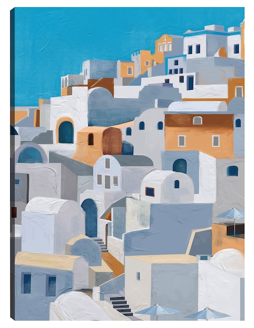 Cuadro decorativo Santorini II técnica mixta Arquitectura 1