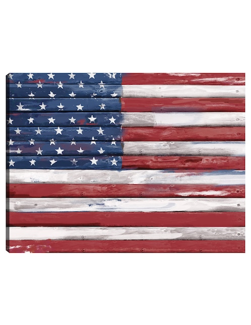 Cuadro decorativo Shiplap Lealtad I técnica mixta Patriotismo 1