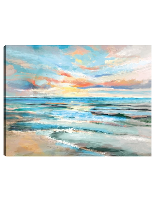Cuadro decorativo Paraíso Pintado técnica mixta Playas 1