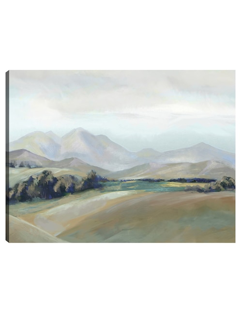 Cuadro decorativo Paisaje Capas IV técnica mixta Campos 1