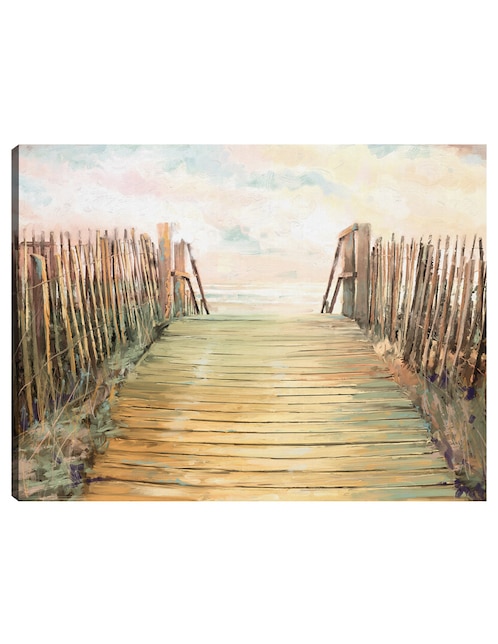 Cuadro decorativo Paso técnica mixta Muelles 1