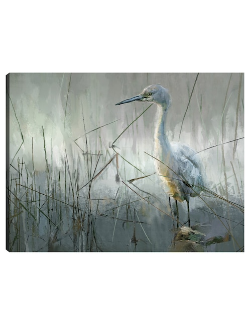 Cuadro decorativo Pausa en la costa técnica mixta Aves silvestres 1