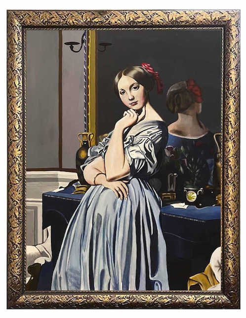 Pintura Condesa de Haussonville moderna técnica óleo Lune Art Gallery Surrealismo