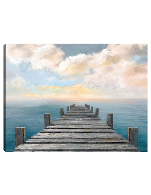 CUADROS JR Cuadro decorativo Cielo del Océano técnica mixta Cuadros Jr Muelles