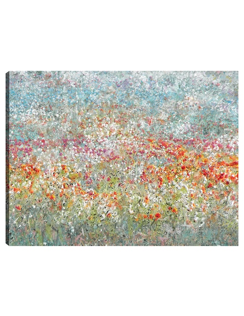 Cuadro decorativo Campo de Flores técnica mixta Primavera 1