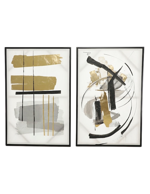 Set litografías Haus Golden técnica mixta