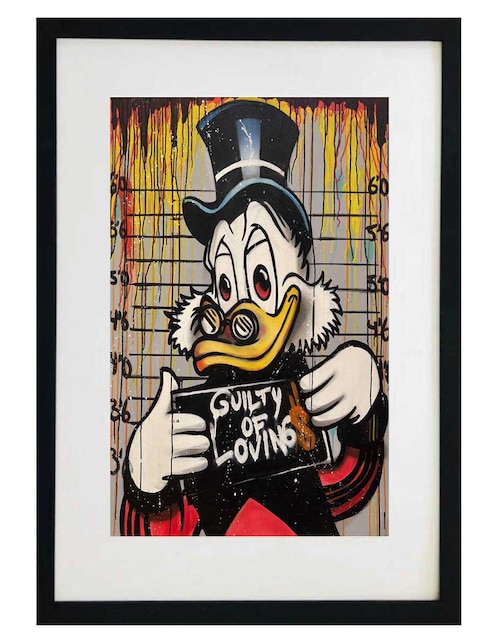 Pintura Rico Mc Pato técnica acrílico Lune Art Gallery
