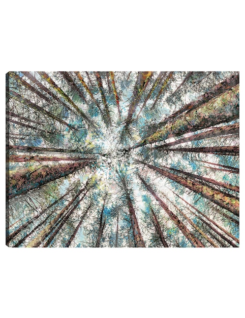 Cuadro decorativo Alturas de primavera técnica mixta Bosques 1