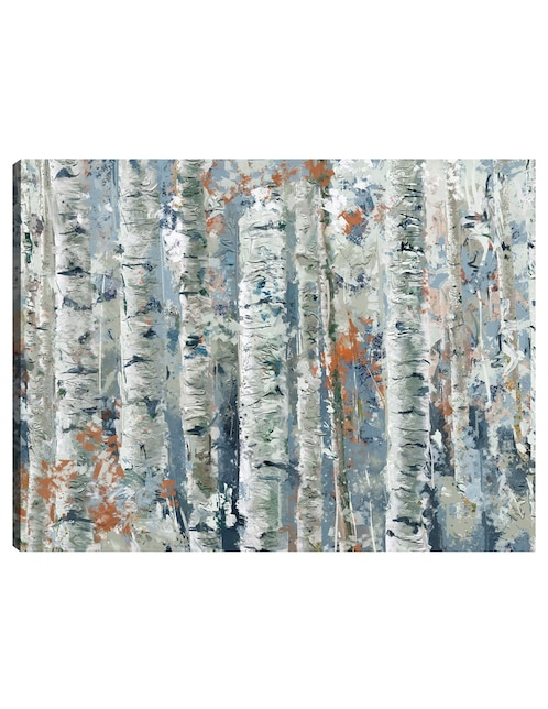 Cuadro decorativo Abedules moteados técnica mixta Bosques 1