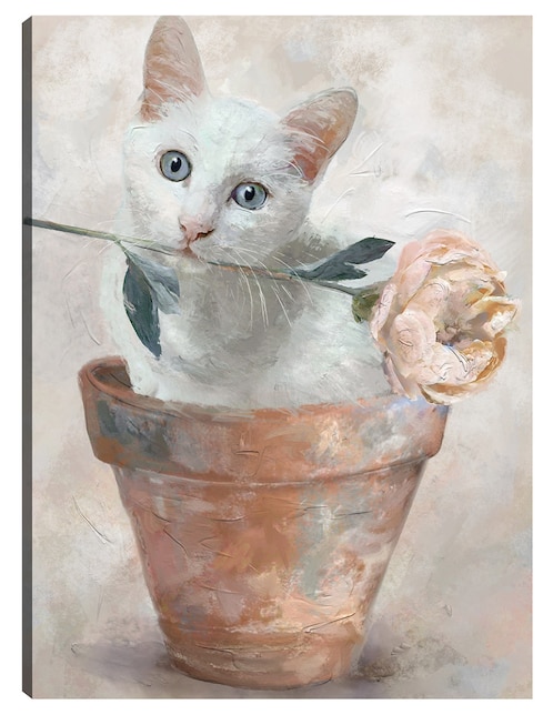 Cuadro decorativo técnica mixta Animales Domésticos 1