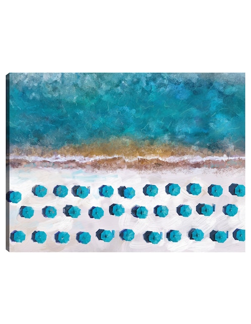Cuadro decorativo técnica mixta Playas 1