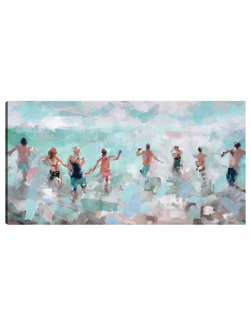Cuadro decorativo técnica mixta Playas 1