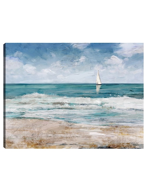 Cuadro decorativo técnica mixta Playas 1