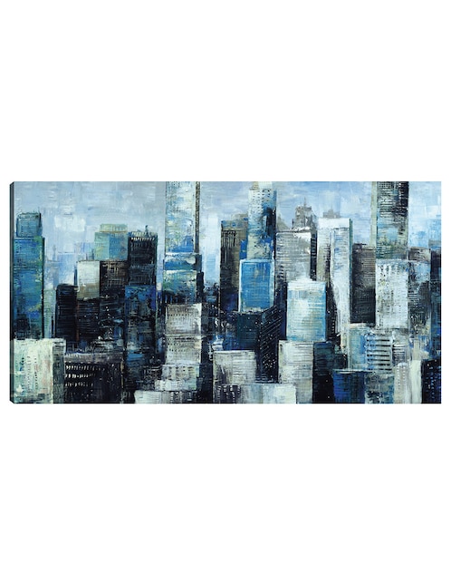 Cuadro decorativo técnica mixta Edificios 1