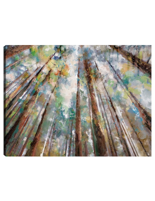 Cuadro decorativo técnica mixta Bosques 1