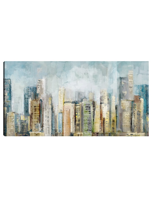 Cuadro decorativo técnica mixta Edificios 1