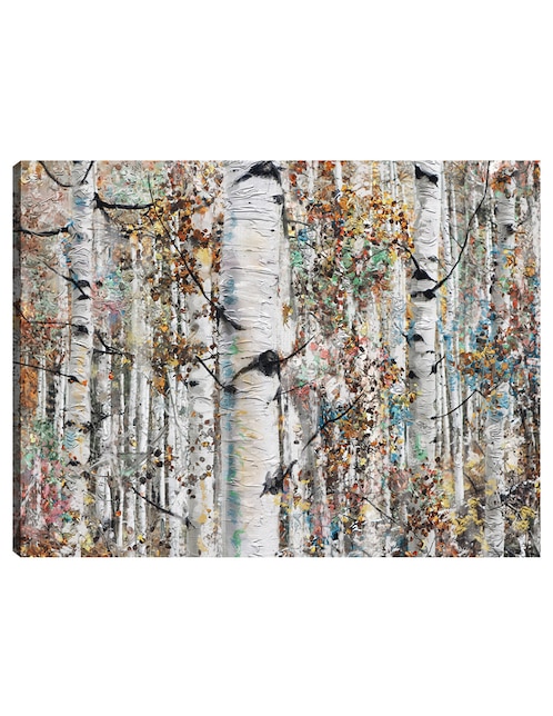 Cuadro decorativo técnica mixta Bosques 1