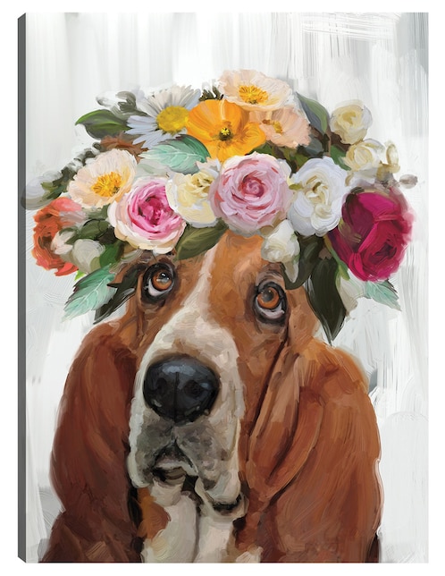 Cuadro decorativo El Poder de las Flores II técnica mixta Animales Domésticos 1