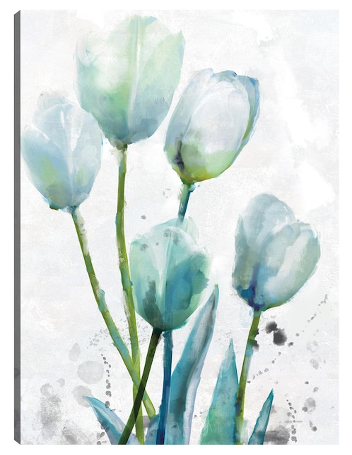 Cuadro decorativo Encuentro de tulipanes II técnica mixta Floración 1