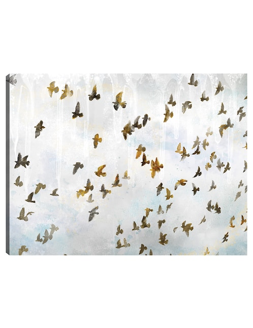 Cuadro decorativo En vuelo técnica mixta Aves Silvestres 1