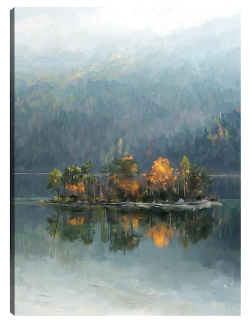Cuadro decorativo Escape del lago técnica mixta Lagos 1