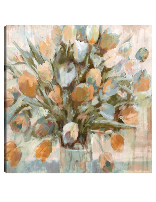 Cuadro decorativo Espléndida Plaza Coral técnica mixta Floreros 1