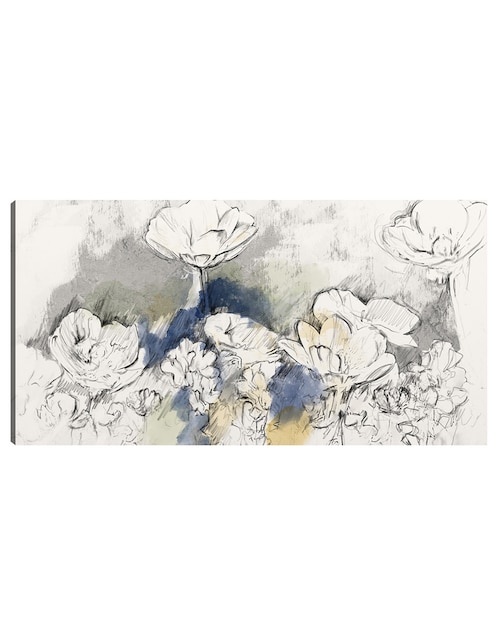 Cuadro decorativo Estudio de flores silvestres técnica mixta Primavera 1