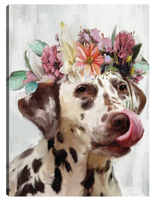 Cuadro decorativo Flor de poder III técnica mixta Animales Domésticos 1