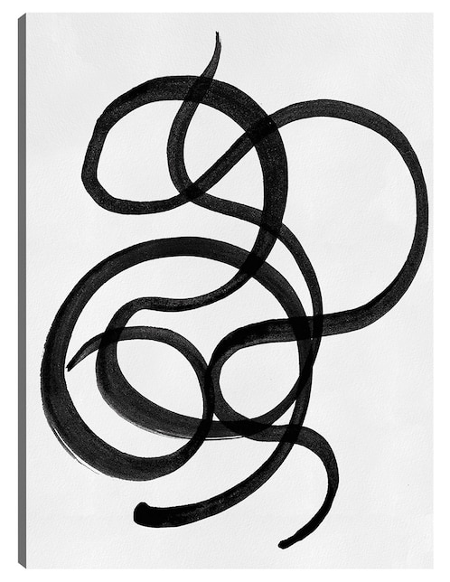 Cuadro decorativo Garabatos III técnica mixta Formas 1