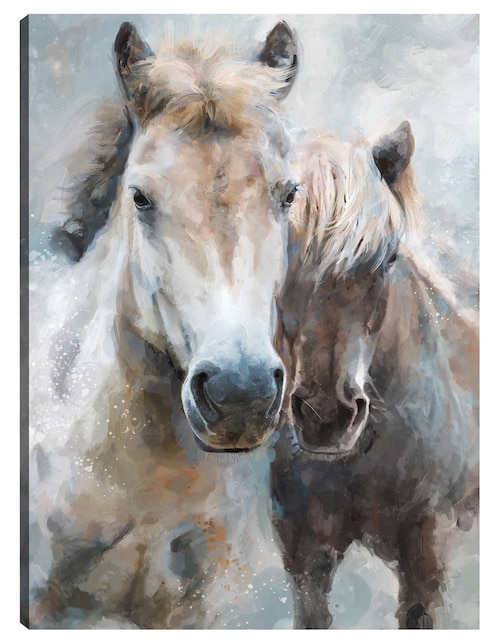 Cuadro decorativo Hermanos técnica mixta Animales Domésticos 1