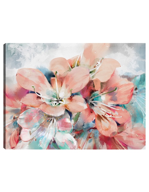 Cuadro decorativo Jardín de verano técnica mixta Arreglo Floral 1