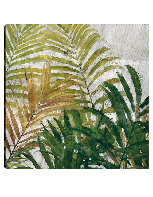 Cuadro decorativo Hojas tropicales técnica mixta Palmas 1
