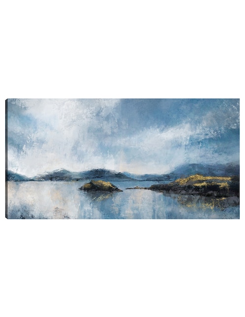 Cuadro decorativo Lago cielo técnica mixta Lagos 1